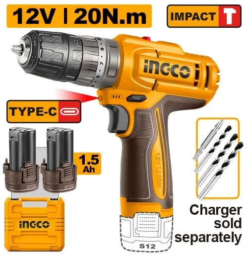 PERCEUSE SANS FIL 12V INGCO CIDLI12206